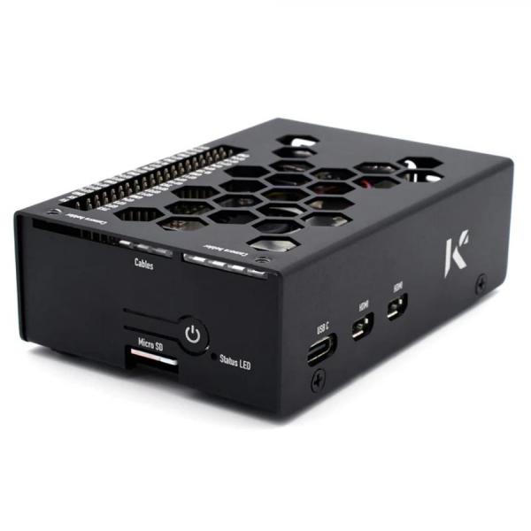 디바이스마트,오픈소스/코딩교육 > 라즈베리파이 > 라즈베리파이 케이스,KKSB,라즈베리파이5 벌집형 알루미늄 케이스,한국공식대리점 / 라즈베리파이5 알루미늄 케이스 / 블랙  / 레이저 컷팅, 샌드블래스트 처리된 알루미늄 / 케이스 단품 / Raspberry Pi 5 Case Aluminium Black