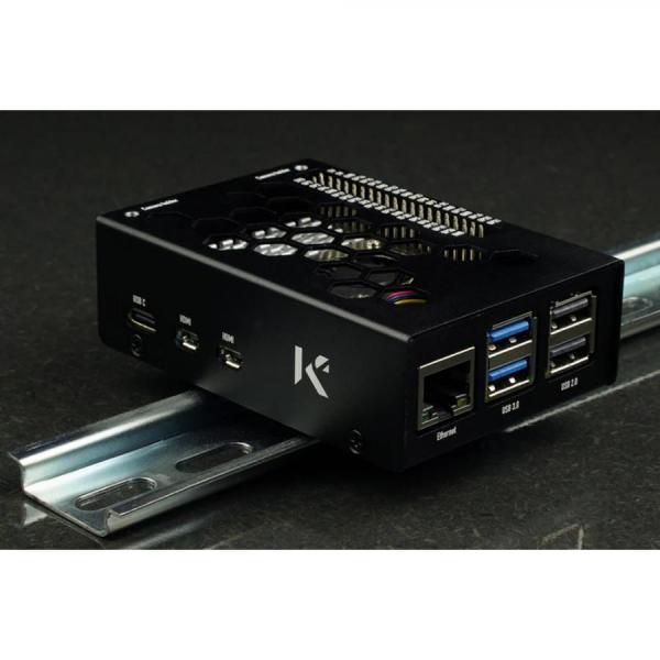 디바이스마트,오픈소스/코딩교육 > 라즈베리파이 > 라즈베리파이 케이스,KKSB,라즈베리파이5 벌집형 알루미늄 케이스,한국공식대리점 / 라즈베리파이5 알루미늄 케이스 / 블랙  / 레이저 컷팅, 샌드블래스트 처리된 알루미늄 / 케이스 단품 / Raspberry Pi 5 Case Aluminium Black