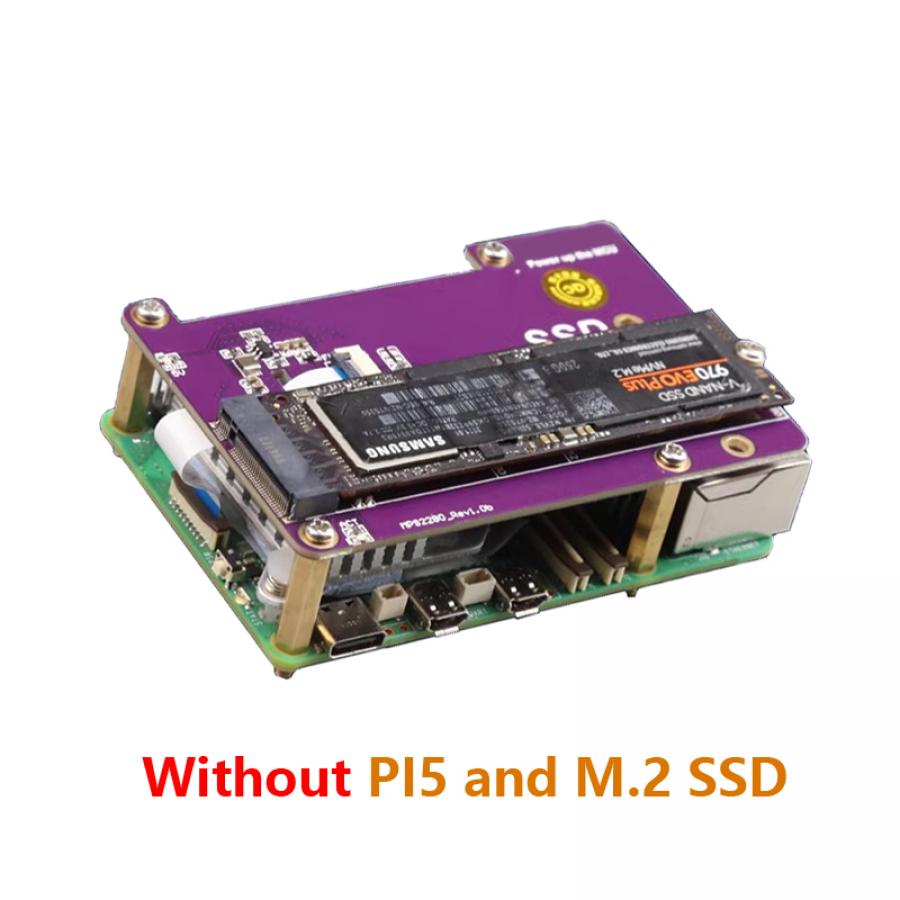 라즈베리파이 5 호환 PCIe M.2 SSD 2280 확장 보드 [TSC-RP503]