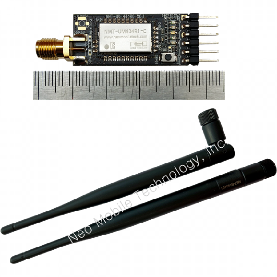 NMT-UD434R0 (G3) | 424MHz, 447MHz LPWA RF 모듈 (장거리 초 저전력 무선 통신) Dongle 모뎀 + 외장형 Antenna