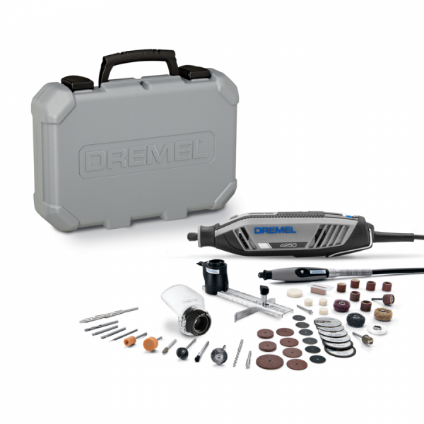 디바이스마트,수공구/전자공구/전동공구 > 전동/엔진공구 > 절단공구 > 조각기/멀티툴,드레멜,드레멜 다용도 조각기 4250-3/50 액세서리 50종 포함 세트,와트수 175W / 스피드범위 5,000 ~ 35,000 rpm / 중량 0.6Kg / 속도설정 Fully variable / EZ Twist 기능