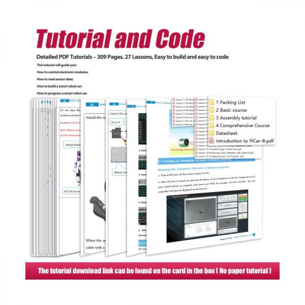 디바이스마트,오픈소스/코딩교육 > 코딩교육 키트/로봇 > Adeept,Adeept,PiCar-B 라즈베리파이 스마트카 키트 NEW V5.0 [ADR012],Raspberry Pi 3/4 모델 / 음성 인식, OpenCV 대상 추적, STEM 키트용