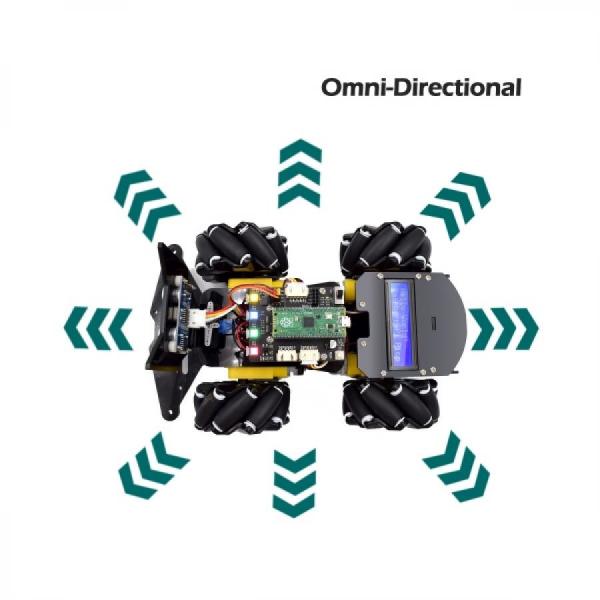 디바이스마트,오픈소스/코딩교육 > 코딩교육 키트/로봇 > Adeept,Adeept,라즈베리파이 피코용 4WD 무지향성 스마트카 키트 [ADR032],4WD 무지향성 DIY STEM 원격 제어 교육용 로봇 키트(LCD1602 포함) / ESP8266