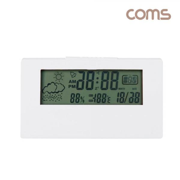 디바이스마트,컴퓨터/모바일/가전 > 가구/사무용품/공구 > 가구/데코 > 인테리어소품,Coms,LCD 디지털 알람 시계 [BF267],정시 알람, 달력, 날씨 온습도