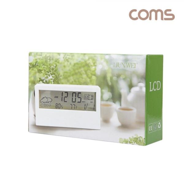 디바이스마트,컴퓨터/모바일/가전 > 가구/사무용품/공구 > 가구/데코 > 인테리어소품,Coms,LCD 디지털 알람 시계 [BF267],정시 알람, 달력, 날씨 온습도