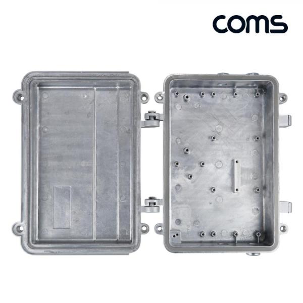 디바이스마트,공구함/작업대/엔클로저 > 공구함/부품함 > 다용도정리함(케이스),Coms,Coms 철제 엔클로저 방수 케이스 [BD970],IP67 내부 사이즈 210x130x55mm