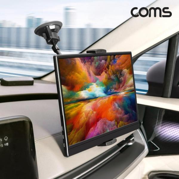 디바이스마트,컴퓨터/모바일/가전 > 게임/취미/캠핑용품 > 차량용 소모품,Coms,Coms 차량용 태블릿 진공 흡착 거치대 [JA310],스마트폰부터 15형 모니터까지 앞유리 대시보드 선루프 120~245mm