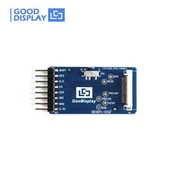 디바이스마트,MCU보드/전자키트 > 디스플레이 > E-paper,Goodisplay,24핀 SPI 전자 종이 어댑터 보드 DESPI-C02,E-paper 디스플레이용 E-paper HAT 연결 어댑터보드 / 메인보드와 E-paper 사이 연결 / 사이즈 : 42x22mm / 전원 : 3.3V
