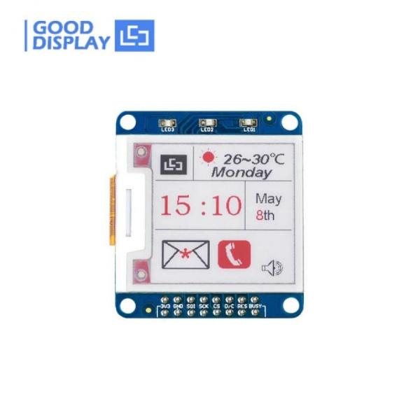 디바이스마트,MCU보드/전자키트 > 디스플레이 > E-paper,Goodisplay,1.54인치  SPI E-paper 터치 스크린 모듈 3색(흑백적) DESPI-K154Z90,DESPI-K154Z90 / SSD1681 / 1.54인치 / 사이즈 : 41.8x37.32mm / 해상도 : 200x200 / 그레이스케일 : 2 / 흑백적