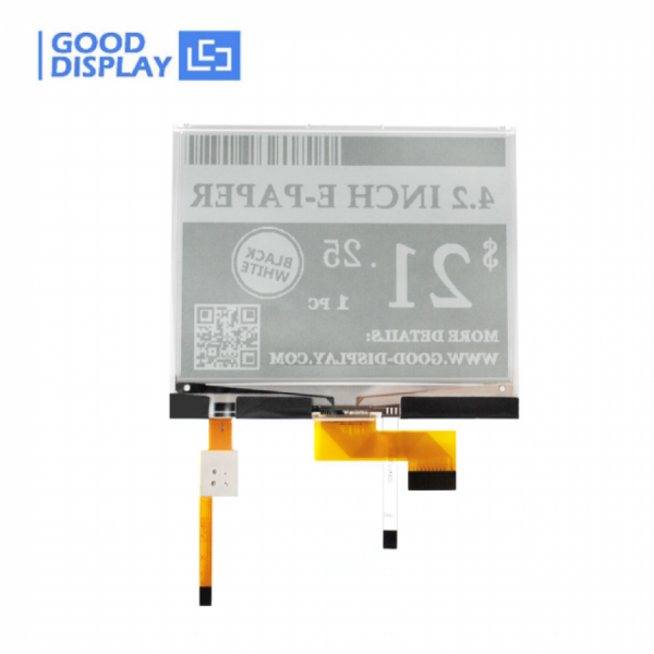 디바이스마트,MCU보드/전자키트 > 디스플레이 > E-paper,Goodisplay,4.2인치 400x300 E-paper 터치 스크린 GDEY042T81-FT02,GDEY042T81-FT02 / 4.2인치 / SSD1683 / 해상도 : 400x300 (DPI:120) / 터치 / 프론트라이트 / 흑백 / 그레이스케일:2