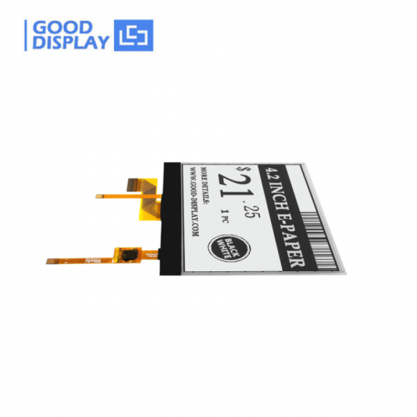 디바이스마트,MCU보드/전자키트 > 디스플레이 > E-paper,Goodisplay,4.2인치 400x300 E-paper 터치 스크린 GDEY042T81-FT02,GDEY042T81-FT02 / 4.2인치 / SSD1683 / 해상도 : 400x300 (DPI:120) / 터치 / 프론트라이트 / 흑백 / 그레이스케일:2