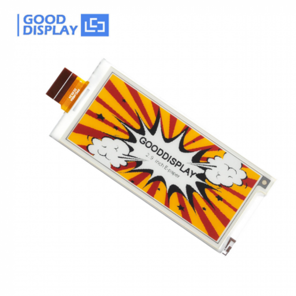 디바이스마트,MCU보드/전자키트 > 디스플레이 > E-paper,Goodisplay,2.9인치 384x168 4색 E-paper 디스플레이 GDEY029F51H,GDEY029F51H / 2.9인치 / 4색(흑백적황) / JD79667 / 해상도 : 384x168 / SPI / 그레이스케일 : 2