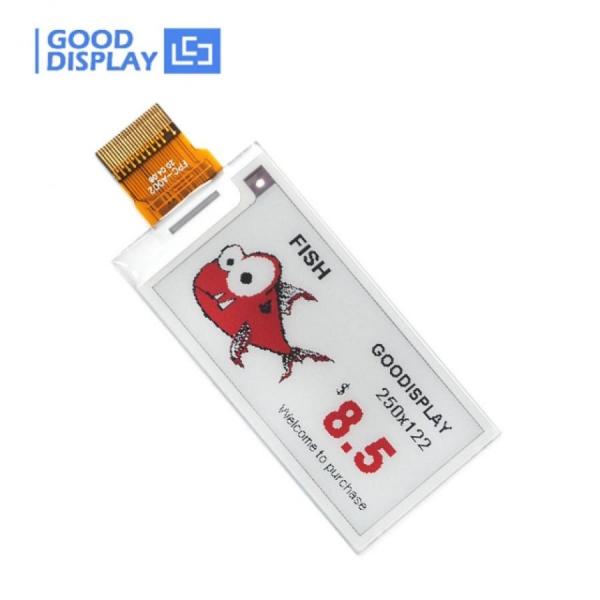 디바이스마트,MCU보드/전자키트 > 디스플레이 > E-paper,Goodisplay,2.13인치 250x122 3색(흑백적) E-paper 디스플레이 GDEY0213Z98,GDEY0213Z98 / 2.13인치 / 3색(흑백적) / SSD1680 / 해상도 : 250x122 / SPI / 그레이스케일 : 2