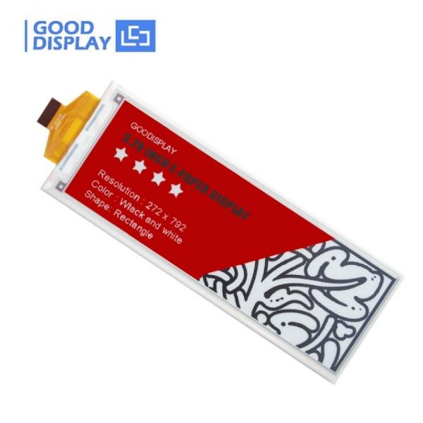 디바이스마트,MCU보드/전자키트 > 디스플레이 > E-paper,Goodisplay,5.79인치  792x272 3색(흑백적) E-paper 디스플레이 GDEY0579Z93,GDEY0579Z93 / 5.79인치 / 3색(흑백적) / SSD1683 / 해상도 : 792x272 / SPI / 리프레시 타임 : 20s