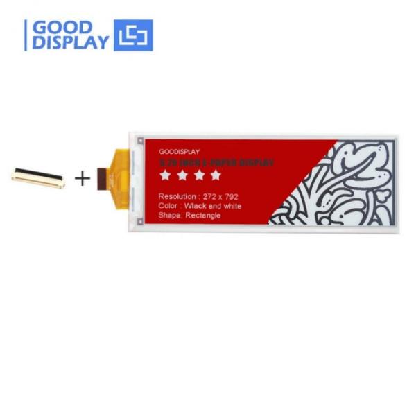 디바이스마트,MCU보드/전자키트 > 디스플레이 > E-paper,Goodisplay,5.79인치  792x272 3색(흑백적) E-paper 디스플레이 GDEY0579Z93,GDEY0579Z93 / 5.79인치 / 3색(흑백적) / SSD1683 / 해상도 : 792x272 / SPI / 리프레시 타임 : 20s