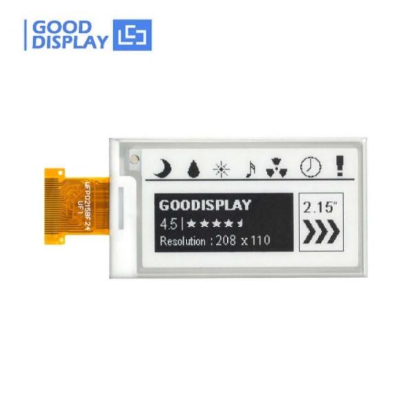 디바이스마트,MCU보드/전자키트 > 디스플레이 > E-paper,Goodisplay,2.15인치 208x112 흑백 E-paper 디스플레이 GDEW0215T11,GDEW0215T11 / 2.15인치 / 흑백 / UC8151D / 해상도 : 208x112 / SPI