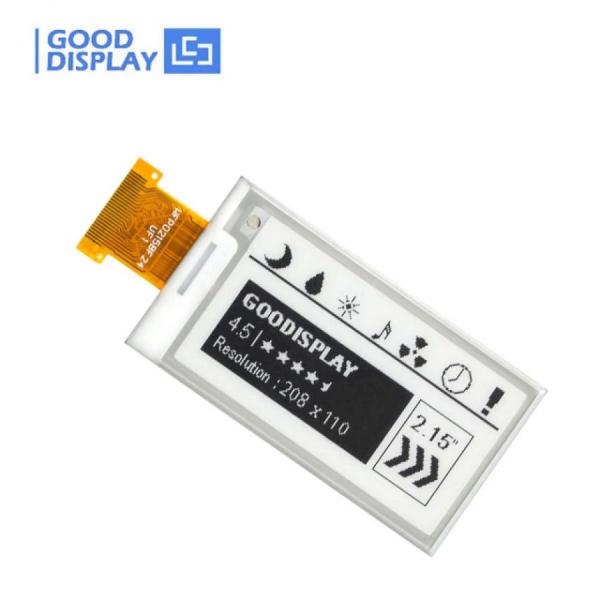 디바이스마트,MCU보드/전자키트 > 디스플레이 > E-paper,Goodisplay,2.15인치 208x112 흑백 E-paper 디스플레이 GDEW0215T11,GDEW0215T11 / 2.15인치 / 흑백 / UC8151D / 해상도 : 208x112 / SPI