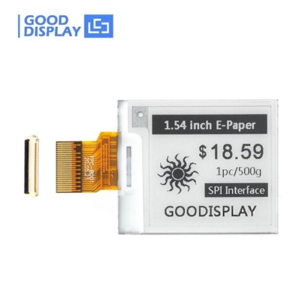 디바이스마트,MCU보드/전자키트 > 디스플레이 > E-paper,Goodisplay,1.54인치 고속 업데이트 E-paper 디스플레이 GDEY0154D67,GDEY0154D67 / 1.54인치 / 흑백 / SSD1681 / 해상도 : 200x200 / SPI / 리프레시 타임 : 2s / 그레이스케일 : 4