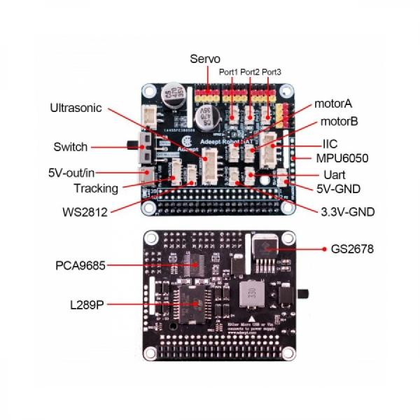 디바이스마트,오픈소스/코딩교육 > 코딩교육 키트/로봇 > Adeept,Adeept,라즈베리파이 4WD DIY 스마트 자동차 키트 [ADR014],Raspberry Pi 4/3 모델 B+/B/2B, 어린이 및 성인용 DIY 로봇 키트, OpenCV 대상 추적용 Adeept AWR 4WD WiFi 스마트 로봇 차량용 키트