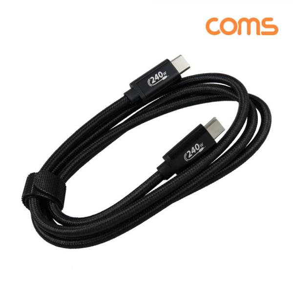 디바이스마트,컴퓨터/모바일/가전 > 스마트폰/스마트기기 > 케이블/젠더 > C타입 케이블,Coms,USB C타입 케이블 1m 240W 48V 5A E-Marker 이마커 PD 고속충전 [FW868],E-Marker 이마커 PD 고속충전