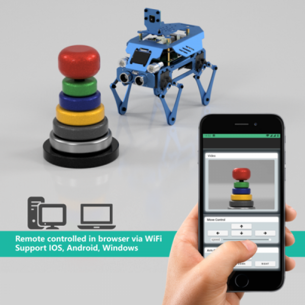 디바이스마트,오픈소스/코딩교육 > 코딩교육 키트/로봇 > Adeept,Adeept,라즈베리파이 올인원 스마트 로봇 키트 [ADR021],Adeept Alter 올인원 Raspberry Pi 스마트 로봇 차량용 키트, OLED 디스플레이가 포함된 STEAM 로봇 키트, OpenCV 대상 추적, 비디오 전송