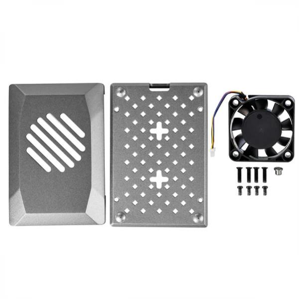 디바이스마트,오픈소스/코딩교육 > 라즈베리파이 > 라즈베리파이 케이스,Happy House,라즈베리파이5 전용 40mm 4.8CFM 쿨링팬 케이스 무광 실버 [NEW-30],라즈베리파이5 전용 ABS 케이스 / 냉각팬 포함 / 액티브 쿨러 장착 가능 / 일반 쿨러 사이즈가 큰 쿨러가 내장 40mm x 40mm / Air volume : 4.8CFM / 재질 : 플라스틱