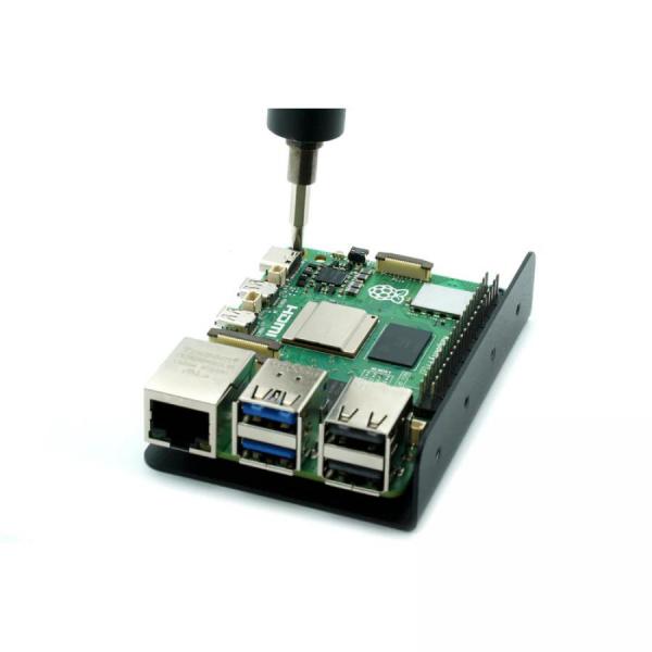 디바이스마트,오픈소스/코딩교육 > 라즈베리파이 > 라즈베리파이 확장보드/HAT,KKSB,라즈베리파이4,5 DIN레일 마운트,한국공식대리점 / 라즈베리파이5, 4B, 3B 호환 브라킷 / 쉽고 빠른 조립 / 작은 사이즈로 냉각펜, 방열판의 방해를 받지 않습니다. / 재질 : 철 / Raspberry Pi 5, 4 and 3 Din Rail Clip Bracket