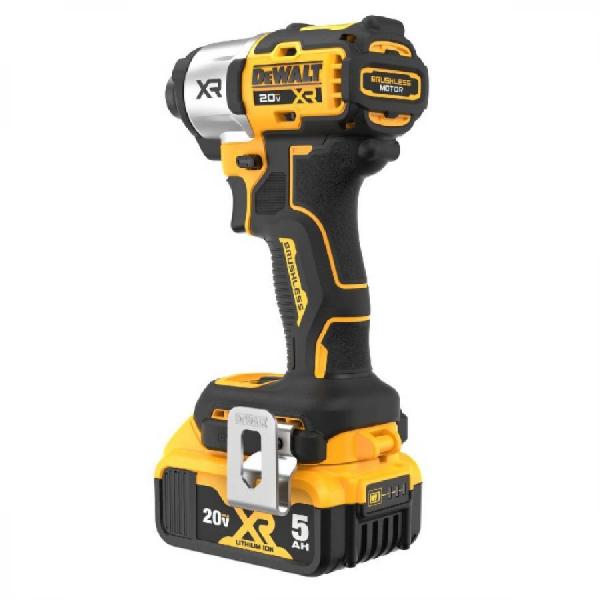 디바이스마트,수공구/전자공구/전동공구 > 전동/엔진공구 > 충전공구 > 충전임팩드라이버,디월트,브러쉬리스 임팩트 드라이버 DCF845P2T 배터리2개 (20V/5.0Ah),전압 20V MAX 5.0A x 2/ 최대토크 205 Nm / 분당타격수 4200 IPM / 엔빌타입 양날비트 가능 / 무게 0.91Kg 본체만 / 3-Speed 가능