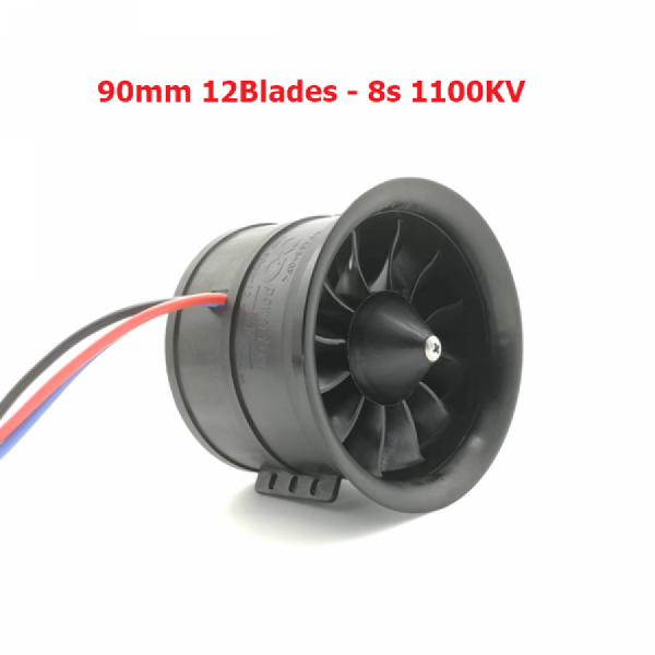 디바이스마트,기계/제어/로봇/모터 > 모터류 > BLDC모터 > 덕트팬,DoBoFo,90mm 12블레이드 8s 1100KV 덕트팬 모터 세트,90mm 날개 12개 / 권장 배터리 8S 6000mAh 35C / 1100KV / 권장 ESC 120A / 최대 전압 33.6V / 최대 전류 103A / 최대 Thrust 4280g