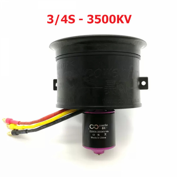 디바이스마트,기계/제어/로봇/모터 > 모터류 > BLDC모터 > 덕트팬,DoBoFo,64mm 11블레이드 3s/4s 3500KV 덕트팬 모터 세트,60mm 날개 11개 / 권장 배터리 4S 2600mAh 35C / 3500KV / 권장 ESC 50A / 최대 전압 16.8V / 최대 전류 52A / 최대 Thrust 1460g