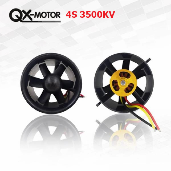 디바이스마트,기계/제어/로봇/모터 > 모터류 > BLDC모터 > 덕트팬,QXmotor,70mm 6블레이드 QF2827 4s 3500KV 덕트팬 모터 세트,70mm 날개 6개 / QF2827(2227) / 3500KV / 12N8P / 샤프트 4파이 / 모터 직경 약 28파이 / 165g / 권장 ESC 80A