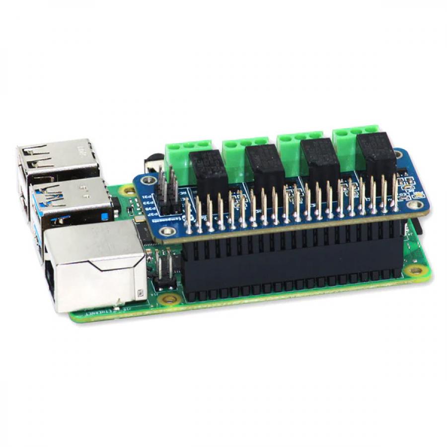 Relay 4 Zero - 4 Channel 3V Relay Board for Raspberry Pi [SKU14071]