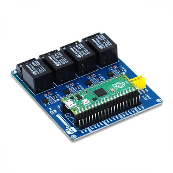 디바이스마트,MCU보드/전자키트 > 전원/신호/저장/응용 > 릴레이,SB Components,Raspberry Pi Pico Relay Board [SKU21178],라즈베리파이 피코 릴레이보드 / 최대 250V AC@ 7A, 30V DC@ 10A의 부하를 제어
