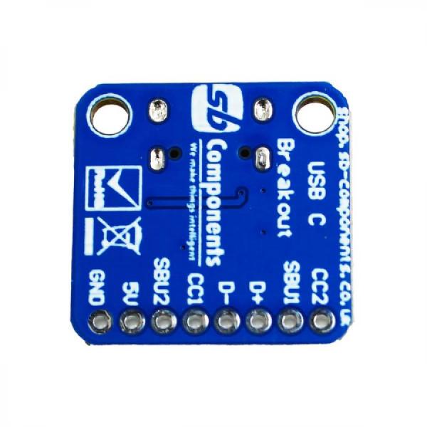 디바이스마트,MCU보드/전자키트 > 통신/네트워크 > USB관련,SB Components,USB Type-C Plug Breakout [SKU27330],USB Type-C 플러그 브레이크아웃 /  CC1/CC2, SBU1/SBU2, D+/-, 5V 및 GND와 같은 다양한 신호 및 전력선에 대한 액세스를 제공