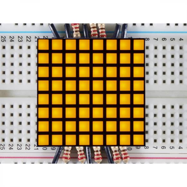 디바이스마트,MCU보드/전자키트 > 디스플레이 > 도트매트릭스,Adafruit,1.2inch 8x8 Matrix Square Pixel - Yellow - KWM-R30881CUYB [ada-1819],1.2인치 8x8 도트매트릭스 / 노란색 / MAX7219 / KWM-R30881CUYB