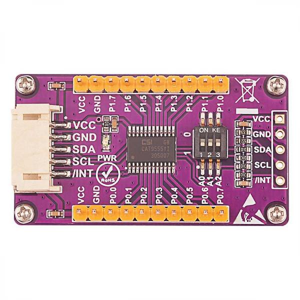 디바이스마트,MCU보드/전자키트 > 전원/신호/저장/응용 > 인터페이스/먹서,SEENGREAT,IO 확장 보드 모듈 CAT9555 [220829],I2C 및 SMBus 호환 애플리케이션을 위한 16비트 병렬 입력/출력 포트 확장을 제공 / CAT9555 / 3.3V ~ 5V