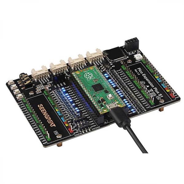 디바이스마트,오픈소스/코딩교육 > 라즈베리파이 > 라즈베리파이 확장보드/HAT,SEENGREAT,라즈베리파이 피코 2x20PIN x2 HAT [220709],라즈베리파이 피코 확장보드 / 2x20PIN / 풀 컬러 Pico LED / 5V / GPIO / Python 데모 코드 제공 / SD카드