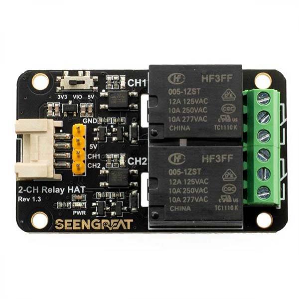 디바이스마트,MCU보드/전자키트 > 전원/신호/저장/응용 > 릴레이,SEENGREAT,라즈베리파이 2채널 릴레이 광커플러 HAT [220485],라즈베리파이 2채널 릴레이 확장보드 / 라즈베리파이, 아두이노 호환 / 3.3V / 광커플러 / LTV-357T-B-IN