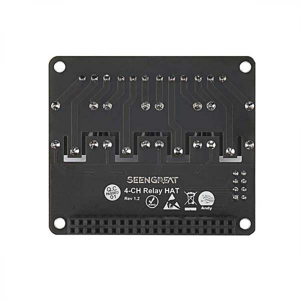 디바이스마트,MCU보드/전자키트 > 전원/신호/저장/응용 > 릴레이,SEENGREAT,라즈베리파이 4채널 릴레이 HAT [220741],라즈베리파이 4채널 릴레이 확장보드 / 라즈베리파이, 아두이노 호환 / 3.3V / 광커플러 / LTV-357T-B-IN