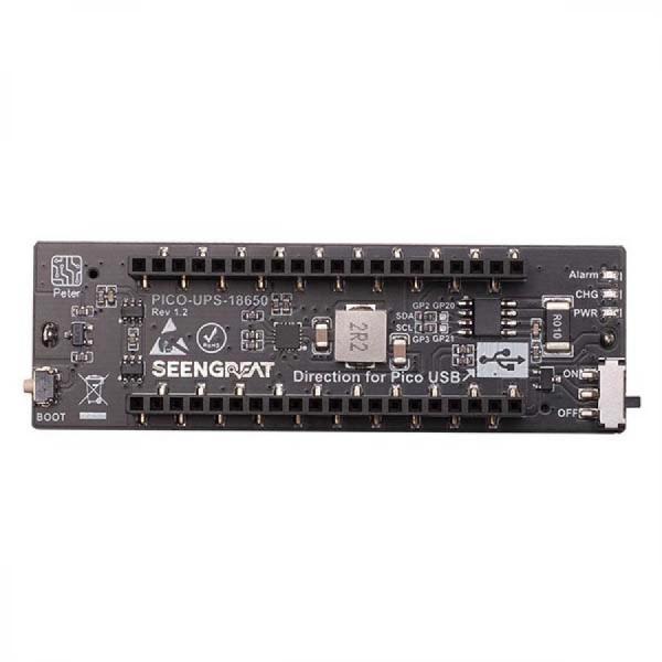 디바이스마트,MCU보드/전자키트 > 전원/신호/저장/응용 > 충전/배터리/전원,SEENGREAT,라즈베리파이 피코 UPS 18650 충전 보드 [220613],라즈베리파이 피코 UPS 18650 리튬 배터리 확장보드 / 5V