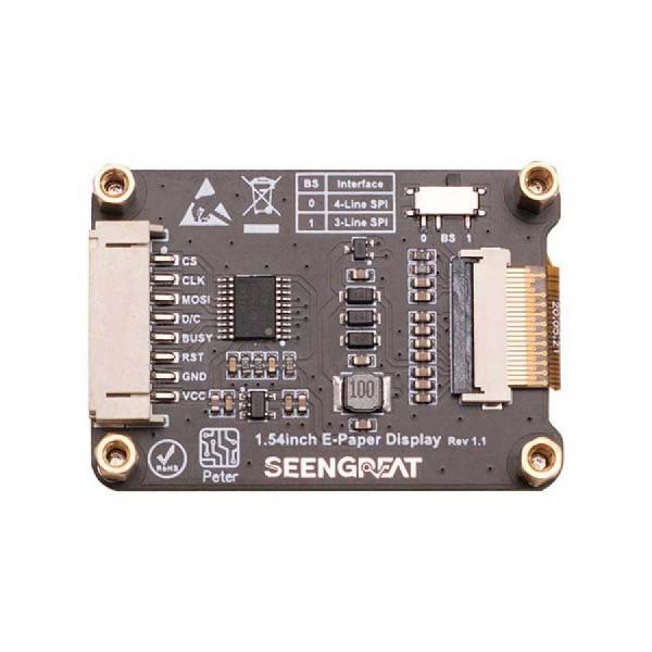 디바이스마트,MCU보드/전자키트 > 디스플레이 > E-paper,SEENGREAT,라즈베리파이용1.54인치 200x200 E-lnk 디스플레이 [224374],라즈베리파이용 E-ink 디스플레이 / 1.54인치 / 200x200 / SPI / 3.3V