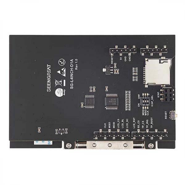 디바이스마트,오픈소스/코딩교육 > 아두이노 > 아두이노 호환쉴드,SEENGREAT,아두이노 4인치 TFT LCD SPI 터치 스크린 [239192],아두이노 4인치 TFT LCD 쉴드 / SPI / 터치스크린 / 저항식 / 3.3V