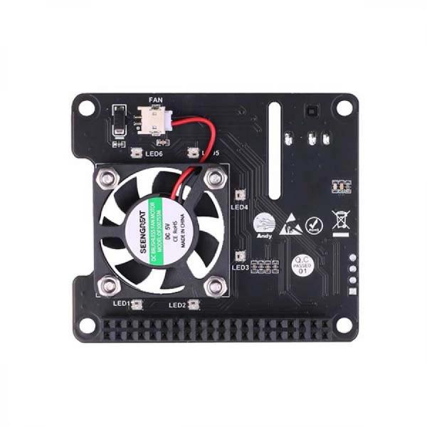 디바이스마트,오픈소스/코딩교육 > 라즈베리파이 > 라즈베리파이 확장보드/HAT,SEENGREAT,라즈베리파이 PWM 냉각팬 I2C 속도 제어 RGB LED[239198],라즈베리파이 냉각펜 확장보드 / I2C / RGB LED / 5V