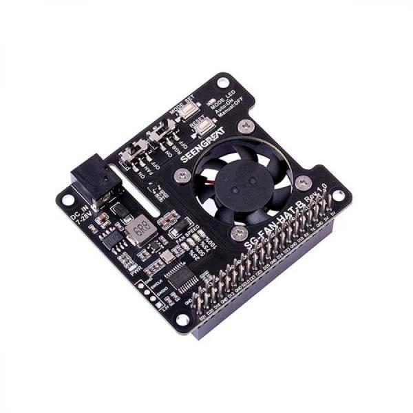 디바이스마트,오픈소스/코딩교육 > 라즈베리파이 > 라즈베리파이 확장보드/HAT,SEENGREAT,라즈베리파이 PWM 냉각팬 I2C 속도 제어 RGB LED[239198],라즈베리파이 냉각펜 확장보드 / I2C / RGB LED / 5V