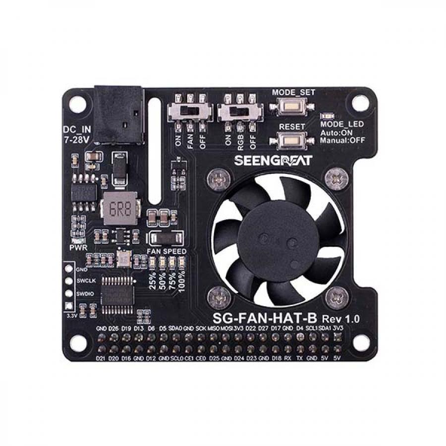 라즈베리파이 PWM 냉각팬 I2C 속도 제어 RGB LED[239198]