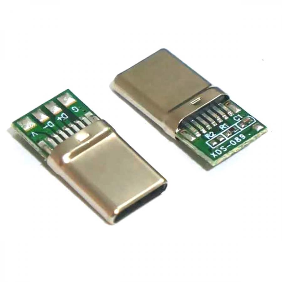 USB3.1 C타입(수) 7핀 4포인트 PCB 보드 [TSC-TC008]