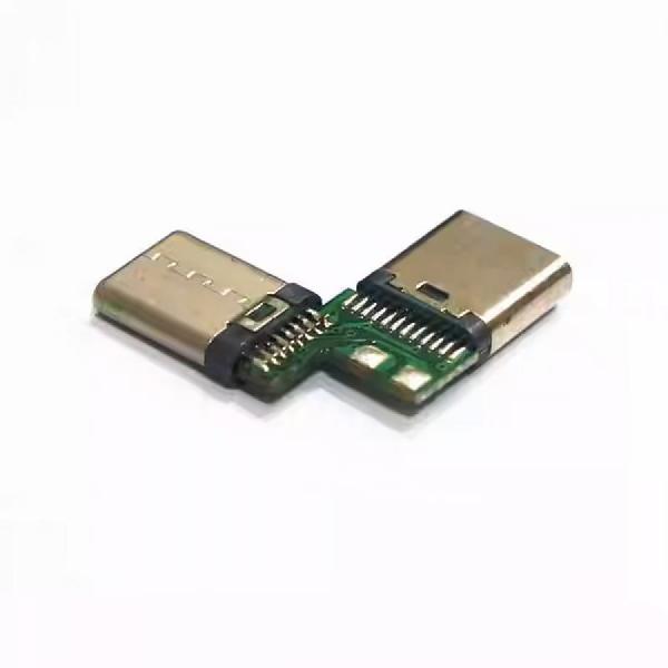 디바이스마트,커넥터/PCB > I/O 커넥터 > USB/IEEE 커넥터 > USB-C 타입 커넥터,SMG,C타입 암수 90도 변환 PCB 테스트 보드 [TSC-TC022],C타입 PCB 보드 / 암수 90도 변환