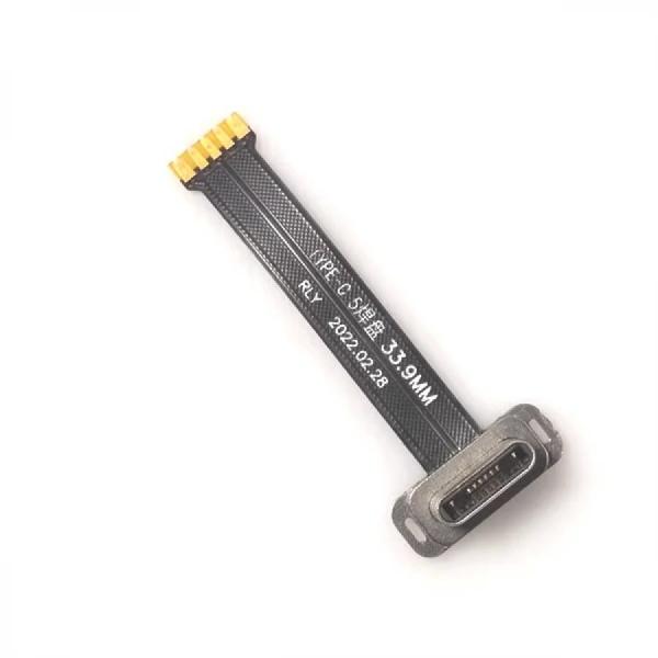 디바이스마트,커넥터/PCB > I/O 커넥터 > USB/IEEE 커넥터 > USB-C 타입 커넥터,SMG,C타입(수) 5핀 FPC 케이블 커넥터 34mm [TSC-TC023],C타입 FPC 케이블 / 34mm / 5핀