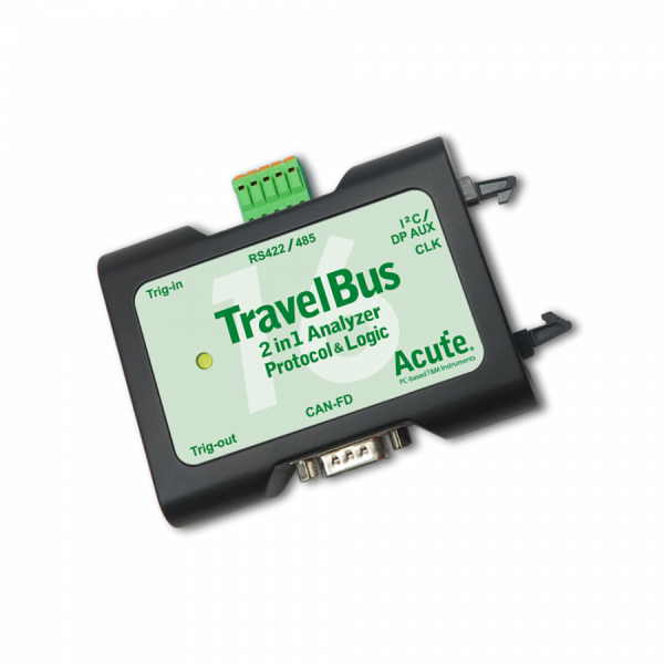 디바이스마트,MCU보드/전자키트 > 개발용 장비 > 아날라이저,Acute,TravelBus TB3016B 25채널 2in1 로직 아날라이저,로직 분석 + 프로토콜 분석모드 기능을 갖춘 이중 분석 아날라이저 / 25채널 / 타이밍 분석 : 800MHz / 상태 분석 : 200MHz / Diff. Signal：DP_Aux、CAN2.0/CAN-FD、RS485