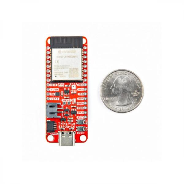 디바이스마트,MCU보드/전자키트 > 통신/네트워크 > 와이파이,SparkFun,SparkFun Thing Plus - ESP32-C6 [DEV-22924],무선 창작물 강화 / RISC-V 단일 코어 프로세서 / 강력한 ESP32-C6 WROOM-1-N16 모듈 탑재